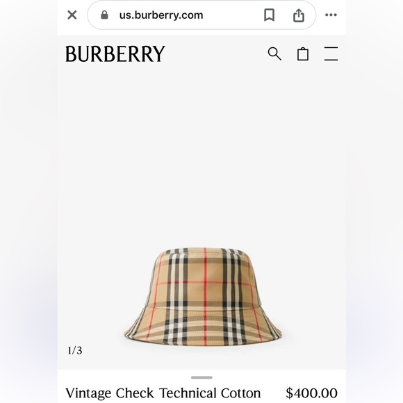 Toddlers burberry bucket hat 12-18 months - Picture 6 of 7